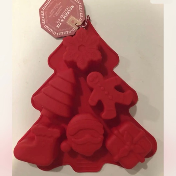 Balsam & Fir Trading Co Christmas Silicone Cakelet Pan New - Picture 1 of 3
